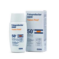 فلوئید ضد آفتاب فیوژن ایزدین⁺SPF50 حجم ۵۰ میلی لیتر
